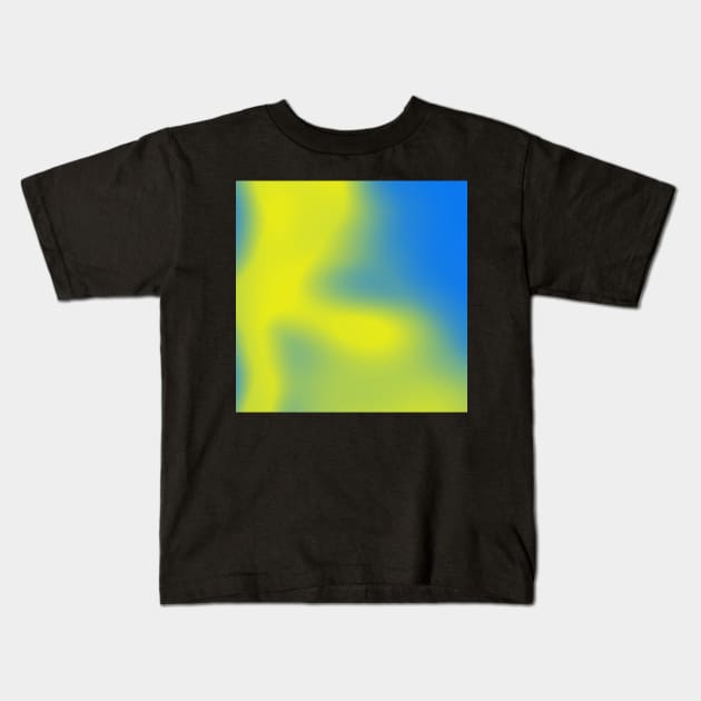 blue to green gradient Kids T-Shirt by stupidpotato1